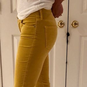 Mustard Yellow corduroy pants, size 27R